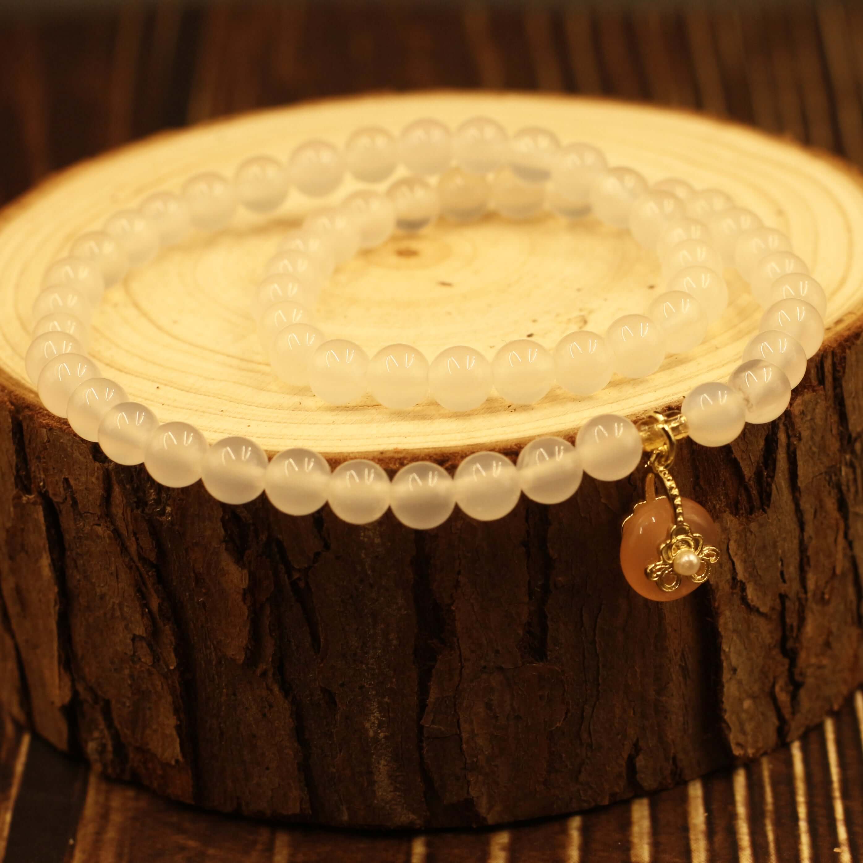 Lucky Bead Double-Circle Bracelet - Symbol of Good Luck and Wealth in Feng Shui